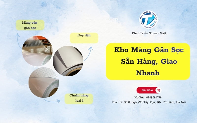 Báo giá màng cán gân sọc tại kho tổng vật tư quảng cáo PTTV